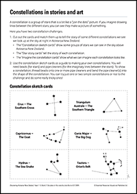 Free primary resource: Constellations and their stories