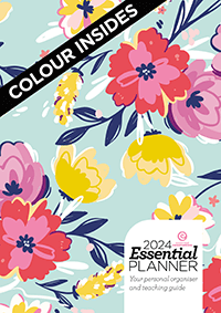 The Essential Planner 2024 - Floral - Colour insides