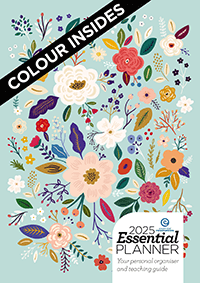 The Essential Planner 2025 - Floral - Colour insides